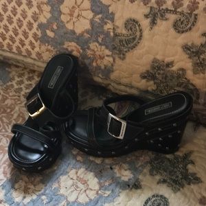 Harley Davidson black wedges